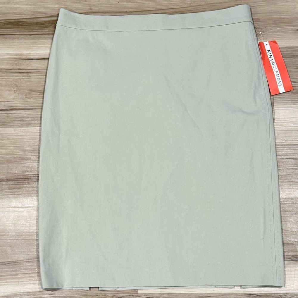 NEW Nina Mclemore Equestrian Stretch Cotton Ketchum Skirt Tan Women’s 12